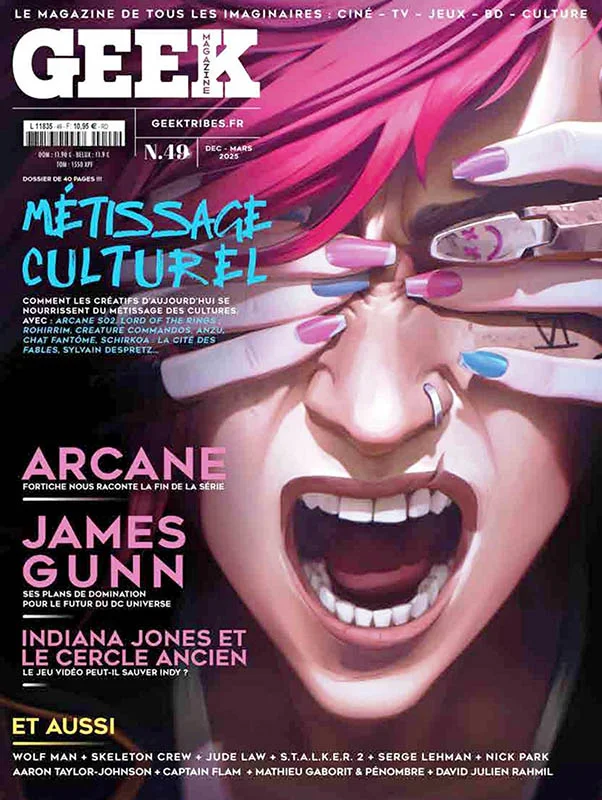 GEEK (FRANCE) magazine side cover Issue 49  December 2024/ March 2025 