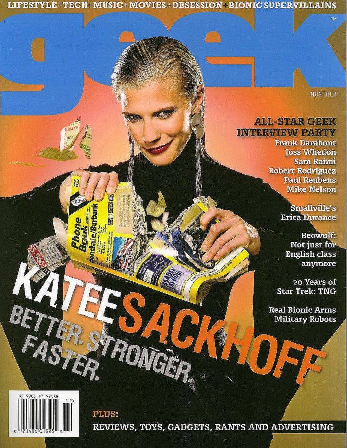 GEEK MONTHLY magazine side cover Issue 9 November 2007