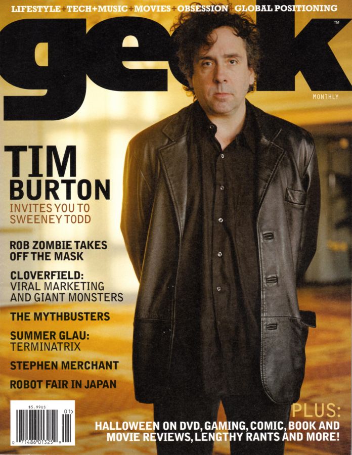 GEEK MONTHLY magazine side cover January 2008