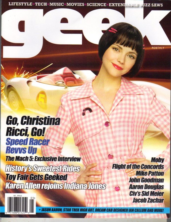 GEEK MONTHLY magazine side cover May 2008