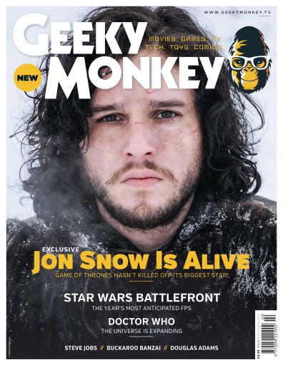 GEEKY MONKEY magazine side cover Issue 2 November 2015