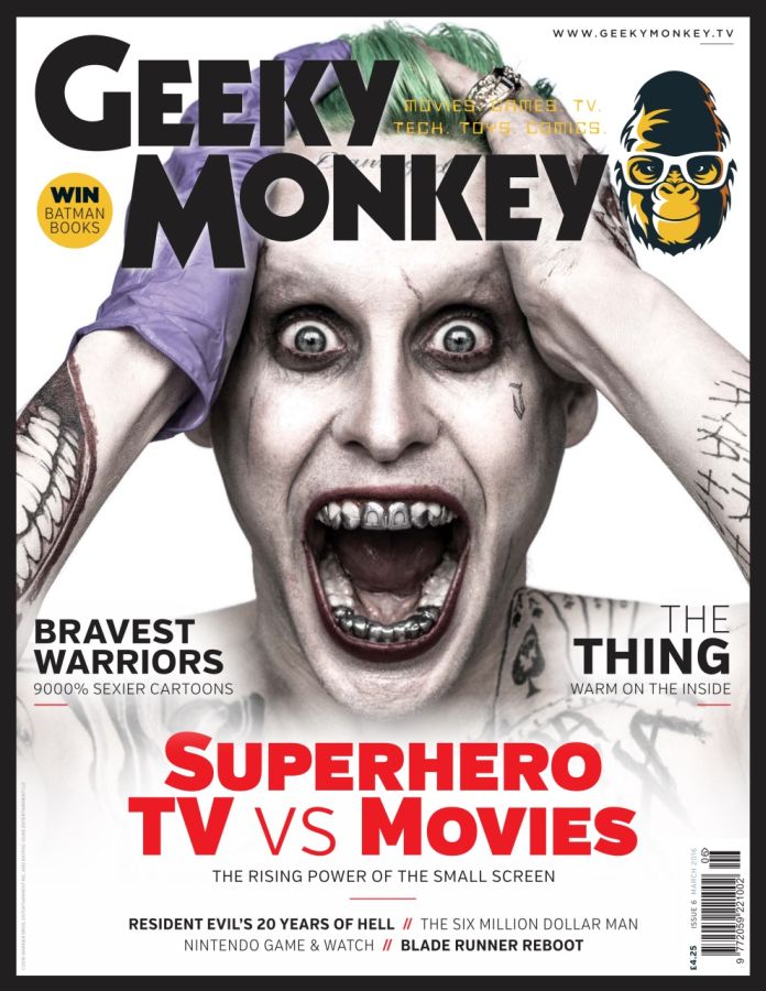GEEKY MONKEY magazine side cover Issue 6 March 2016
