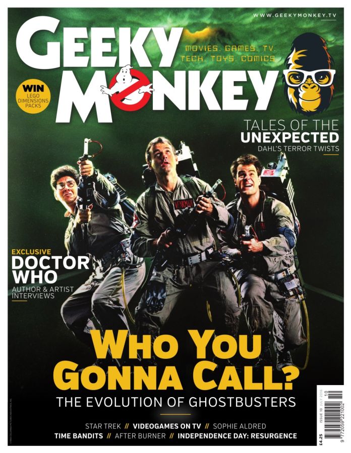 GEEKY MONKEY magazine side cover Issue 10 July 2016