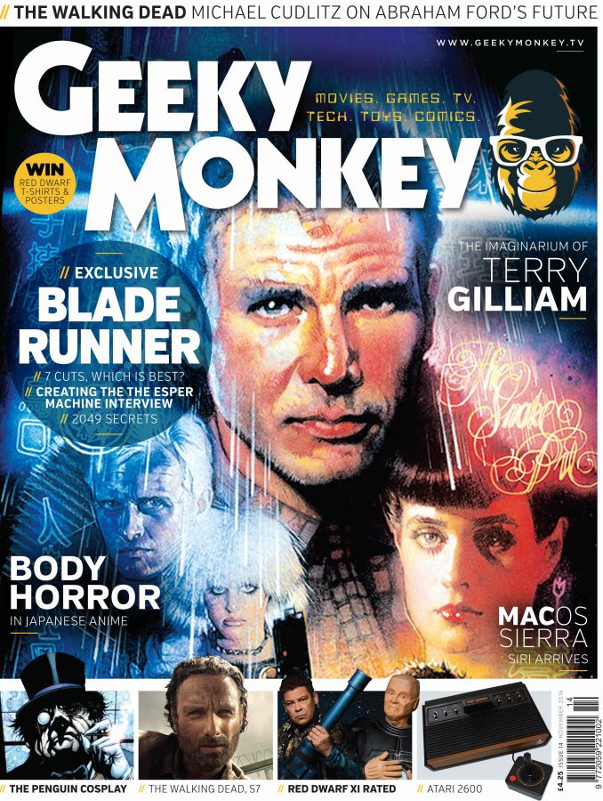 GEEKY MONKEY magazine side cover Issue 14 November 2016