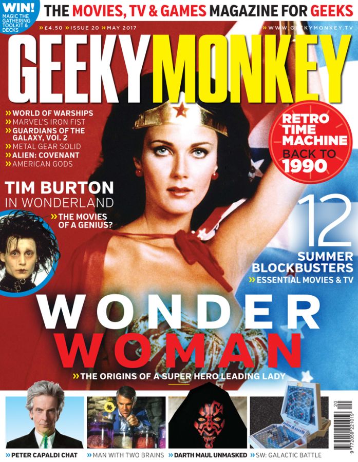 GEEKY MONKEY magazine side cover Issue 20 May 2017