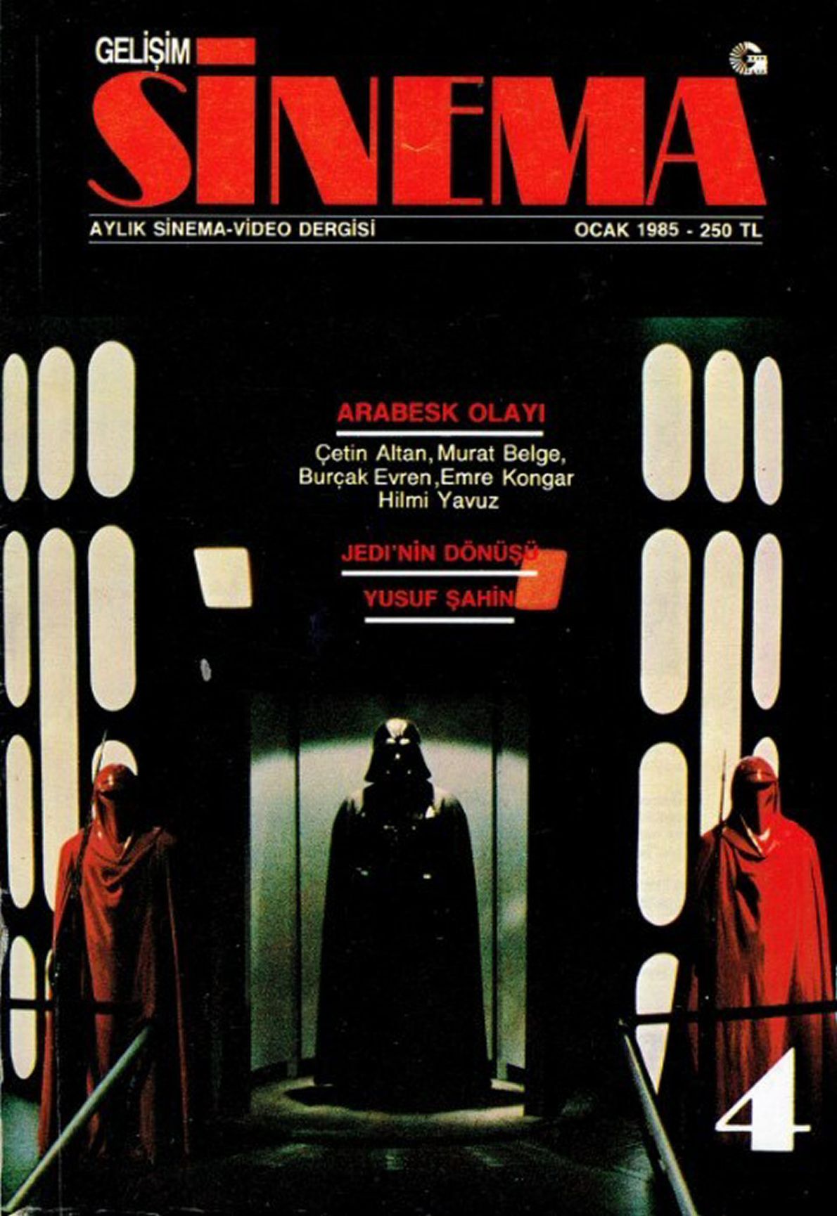 GELISIM SINEMA magazine side cover Issue 4  January 1985
