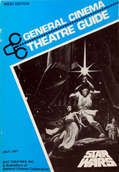 GENERAL CINEMA THEATRE GUIDE magazine side cover  July 1977