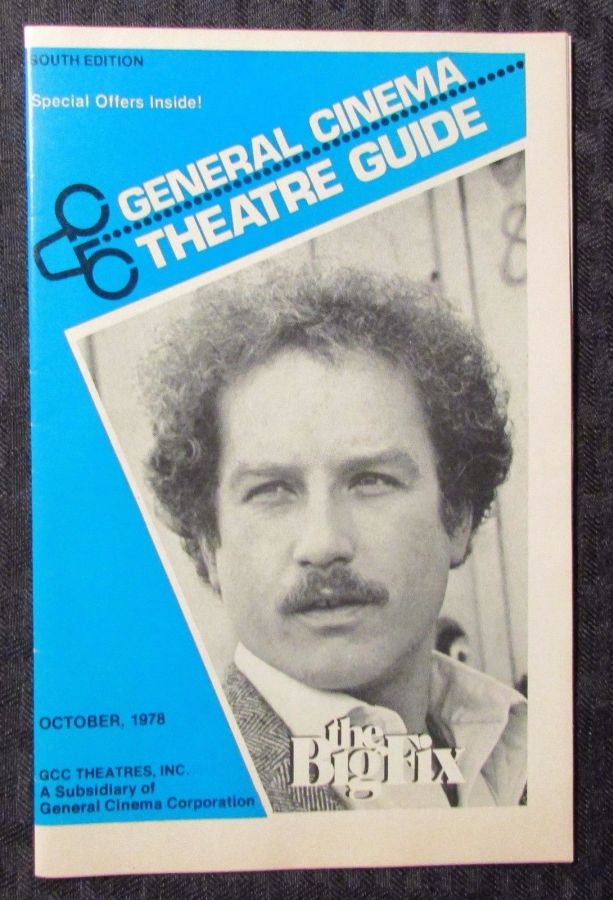 GENERAL CINEMA THEATRE GUIDE magazine side cover October 1978