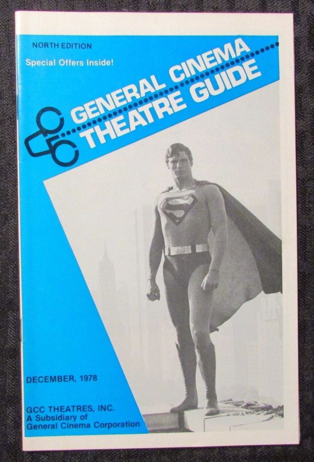 GENERAL CINEMA THEATRE GUIDE magazine side cover December 1978