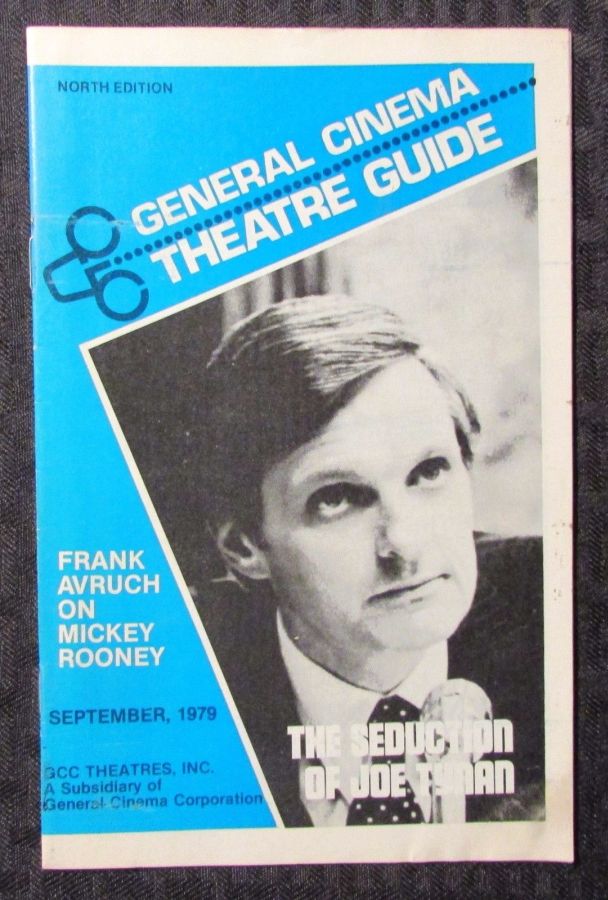 GENERAL CINEMA THEATRE GUIDE magazine side cover September 1979