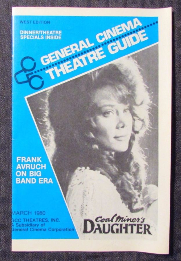 GENERAL CINEMA THEATRE GUIDE magazine side cover March 1980