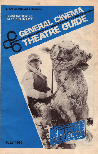 GENERAL CINEMA THEATRE GUIDE magazine side cover  July 1980