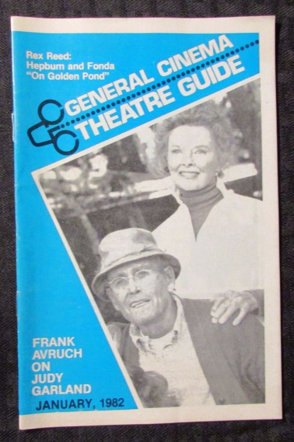 GENERAL CINEMA THEATRE GUIDE magazine side cover January 1982