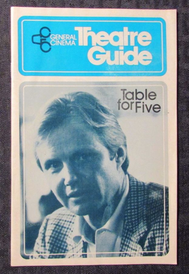 GENERAL CINEMA THEATRE GUIDE magazine side cover March 1983
