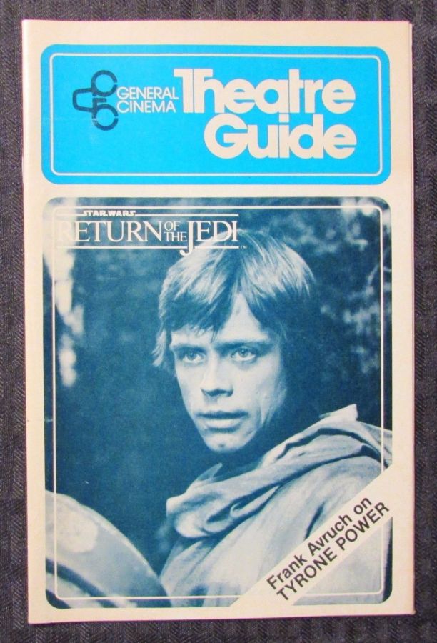 GENERAL CINEMA THEATRE GUIDE magazine side cover May 1983