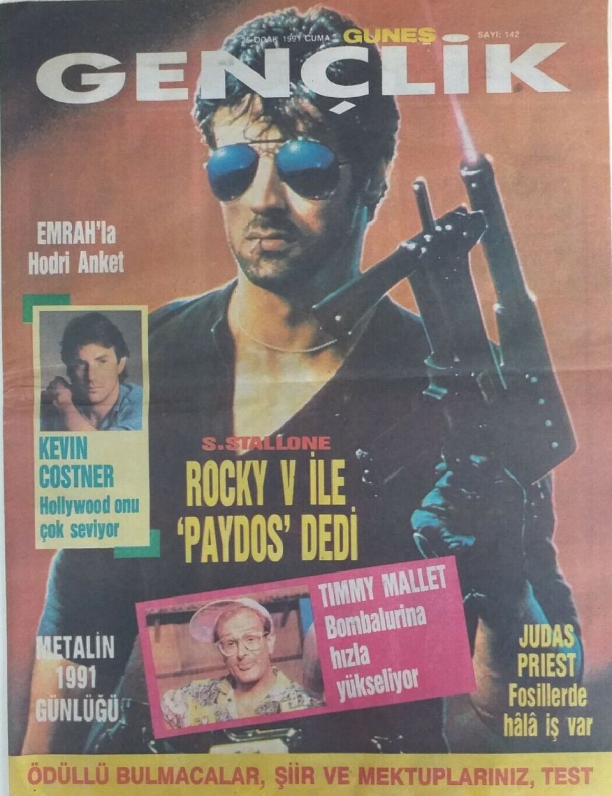 GENCLIK VE MUSIK magazine side cover 26 January 1991