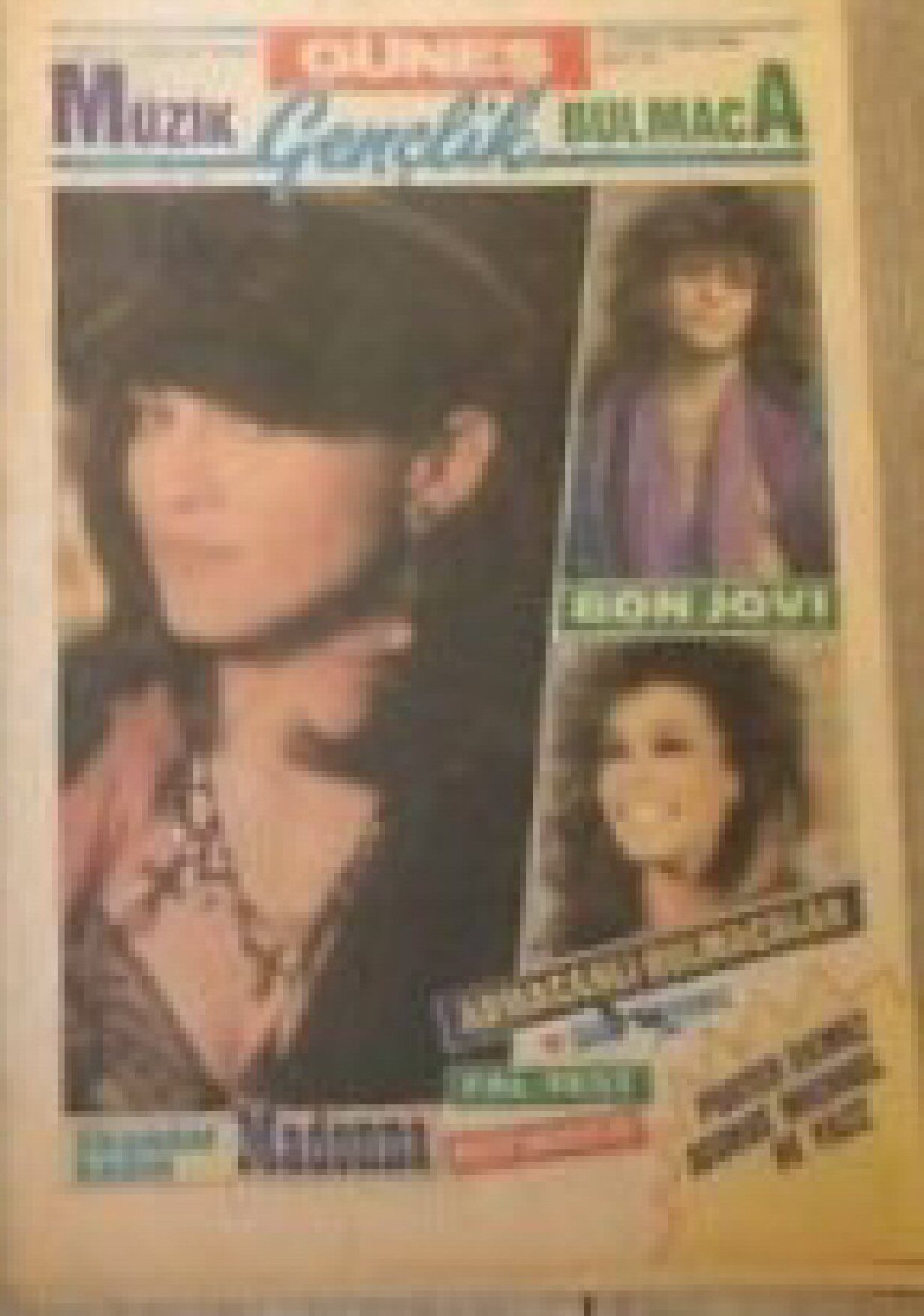 GENCLIK VE MUSIK magazine side cover  March 1989