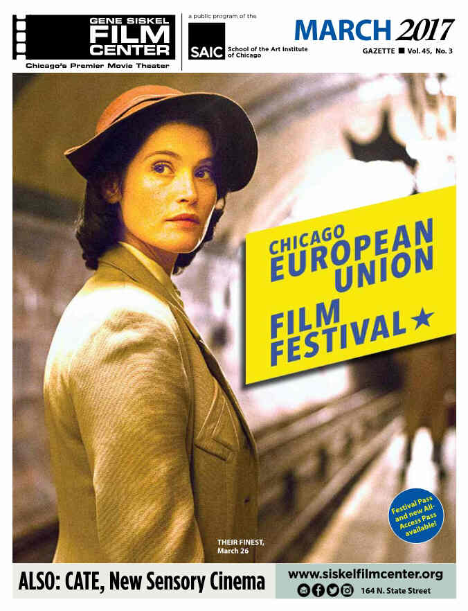 GENE SISKEL FILM CENTER magazine side cover March 2017