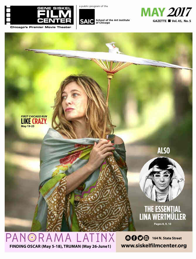 GENE SISKEL FILM CENTER magazine side cover May 2017
