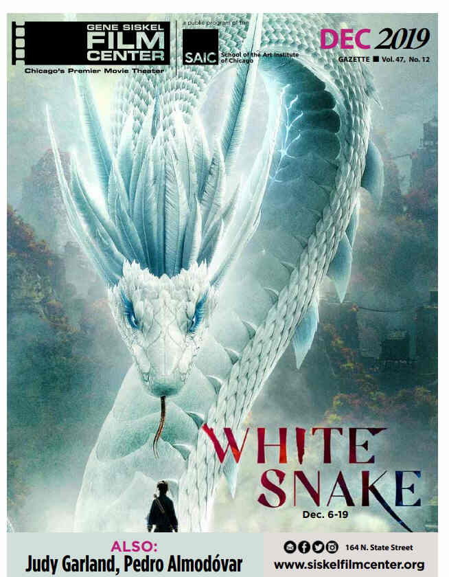GENE SISKEL FILM CENTER magazine side cover  December 2019