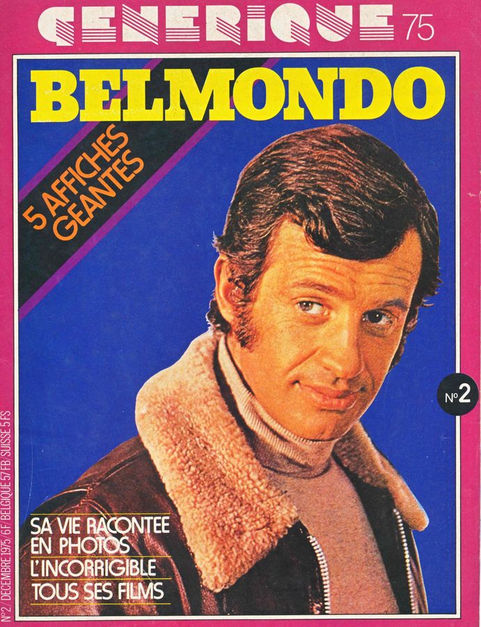 GENERIQUE (70s) magazine side cover Issue 2  2nd series December 1975