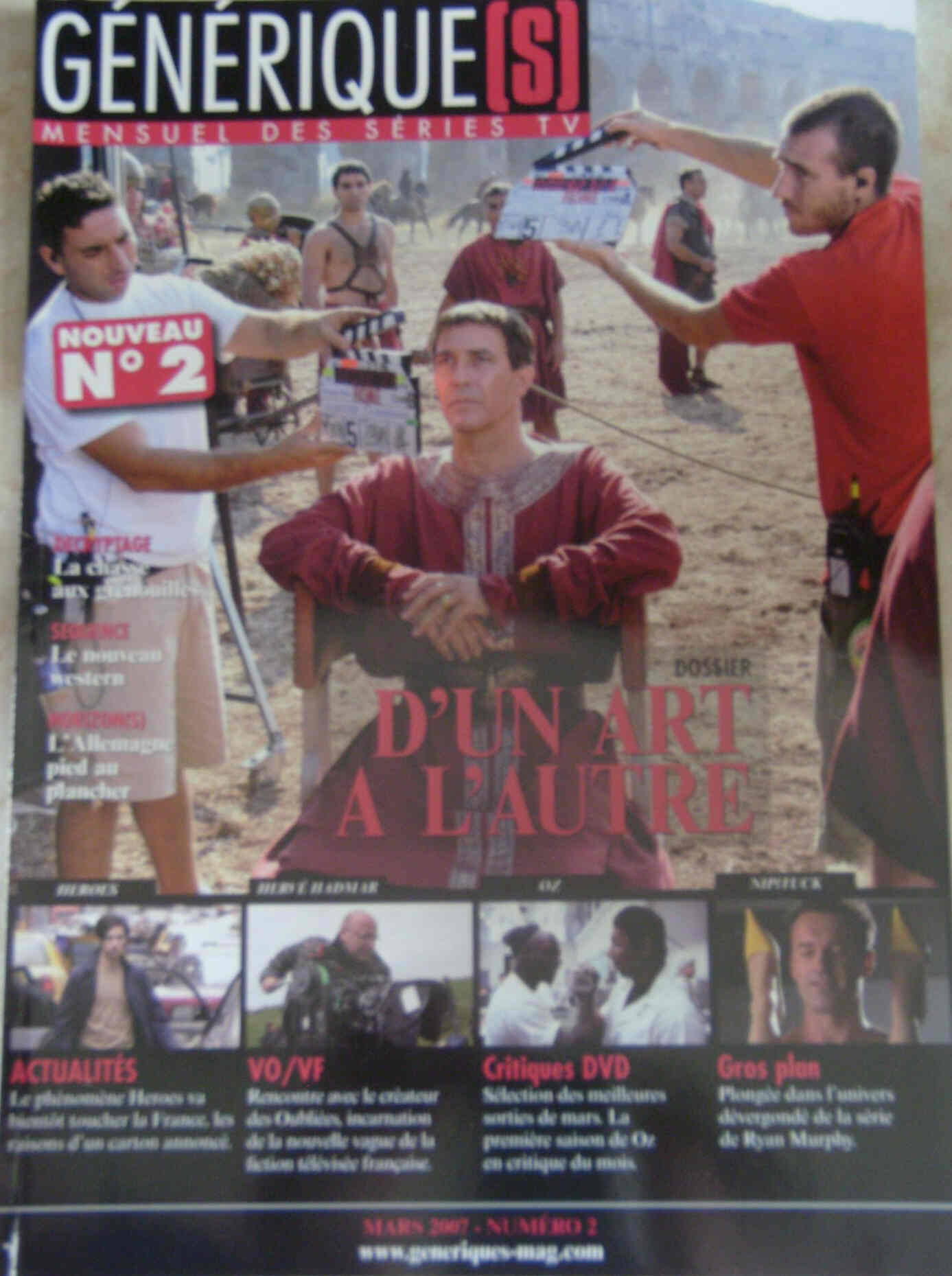 GENERIQUE(S) magazine side cover Issue 2  2007