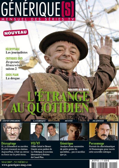 GENERIQUE(S) magazine side cover Issue 4 May 2007