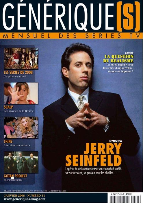 GENERIQUE(S) magazine side cover Issue 11 January 2008