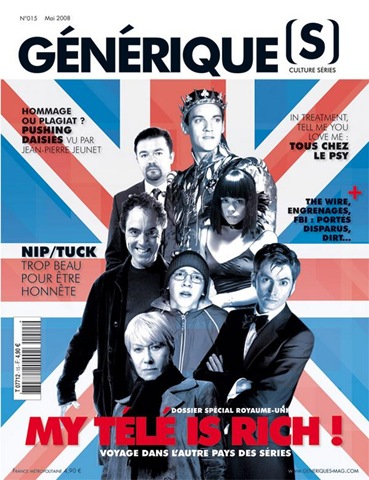 GENERIQUE(S) magazine side cover Issue 15 May 2008