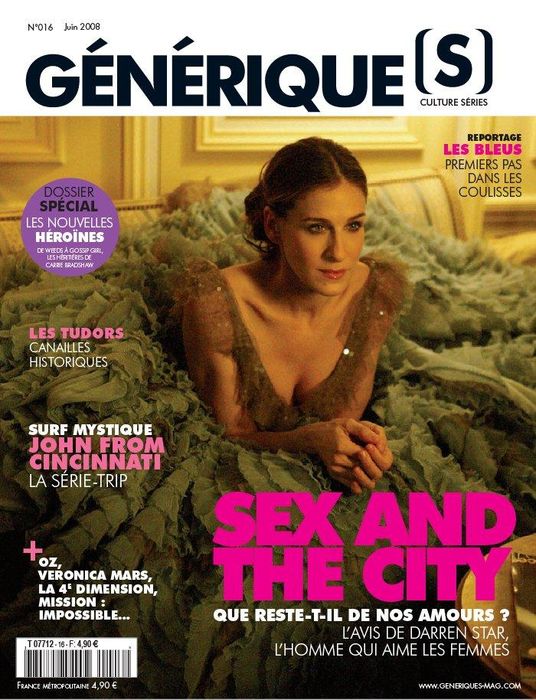 GENERIQUE(S) magazine side cover Issue 16 June 2008