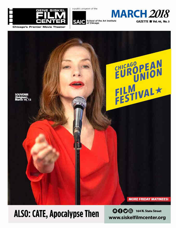 GENE SISKEL FILM CENTER magazine side cover  March 2018