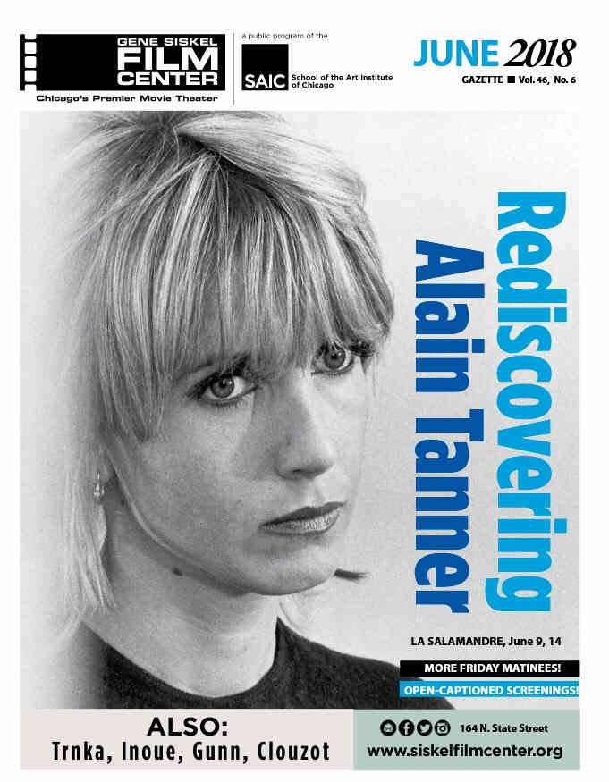 GENE SISKEL FILM CENTER magazine side cover  June 2018