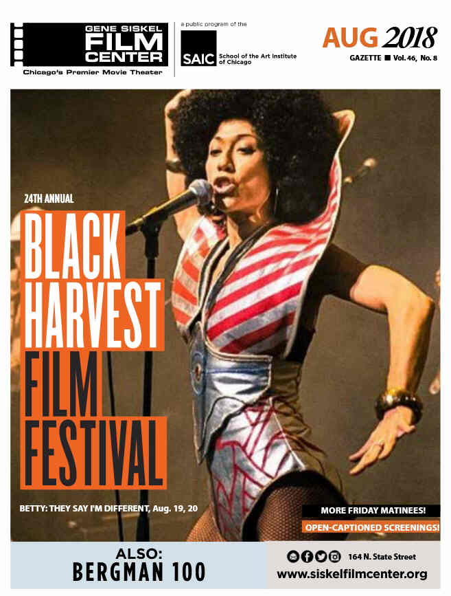 GENE SISKEL FILM CENTER magazine side cover  August 2018
