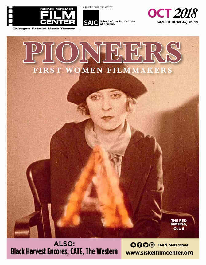 GENE SISKEL FILM CENTER magazine side cover  October 2018