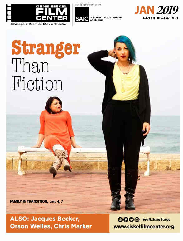 GENE SISKEL FILM CENTER magazine side cover  January 2019