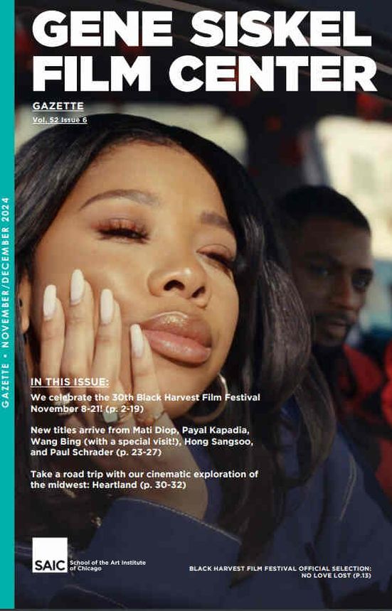 GENE SISKEL FILM CENTER magazine side cover  November/December 2024