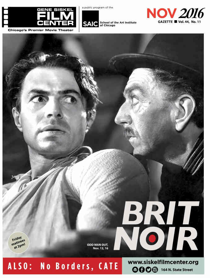 GENE SISKEL FILM CENTER magazine side cover November 2016