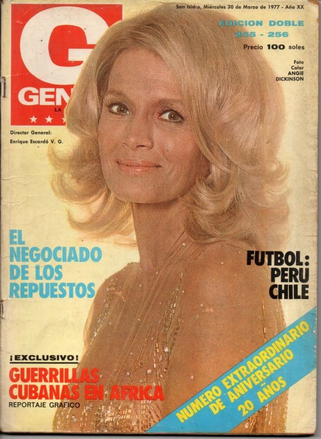 GENTE PERU magazine side cover Issue 255-6 30 March 1977