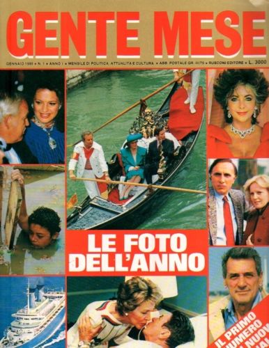 GENTE MESE magazine side cover Issue 1 January 1986