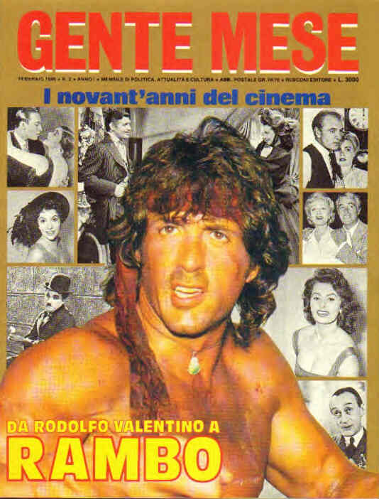 GENTE MESE magazine side cover Issue 2 February 1986