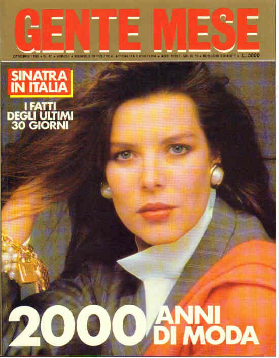 GENTE MESE magazine side cover Issue 10 October 1986