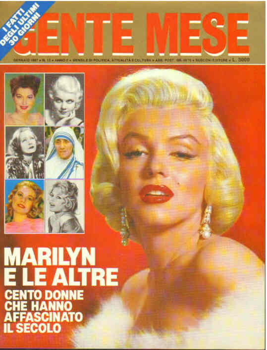 GENTE MESE magazine side cover Issue 13 January 1987