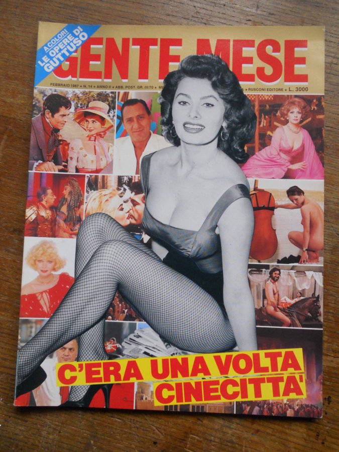 GENTE MESE magazine side cover Issue 14 February 1987