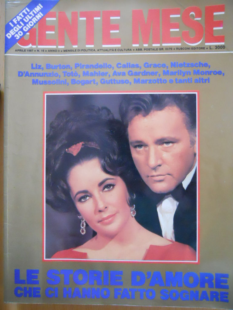 GENTE MESE magazine side cover Issue 16 April 1987