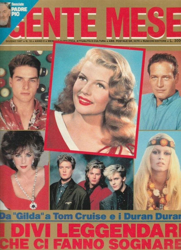 GENTE MESE magazine side cover Issue 18 June 1987