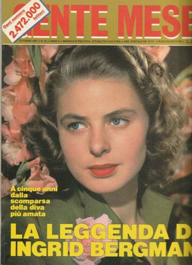 GENTE MESE magazine side cover Issue 22 October 1987