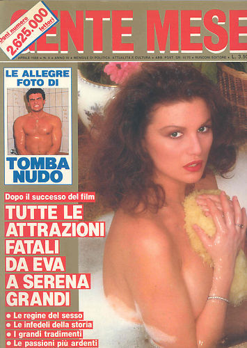 GENTE MESE magazine side cover Issue 28 April 1988