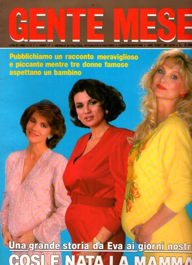 GENTE MESE magazine side cover July 1989