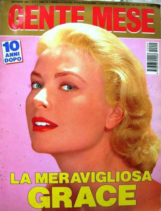 GENTE MESE magazine side cover September 1992