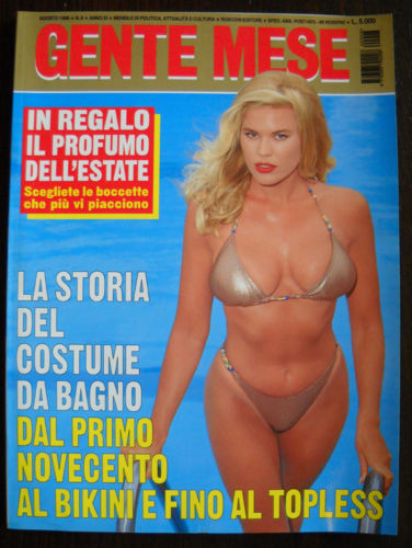 GENTE MESE magazine side cover August 1996